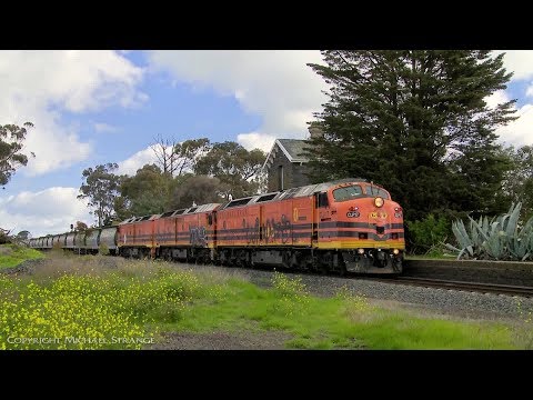4AK1 GWA Grain Train In Victoria - PoathTV Australian Railways