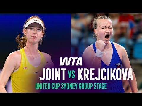 Maya Joint vs. Barbora Krejcikova | 2026 United Cup Sydney Group Stage | WTA Match Highlights