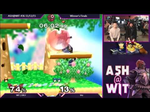 WIT | ORLY (Falcon) vs Vro (Marth) - ASH@WIT #36 Melee Winner's Semis
