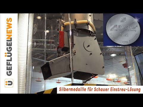 Schauer erhält Silbermedaille für Einstreu-Lösung Strohmatic Air ASD - EuroTier 2022