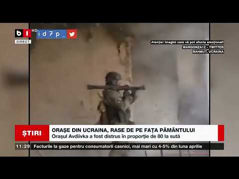 ORAȘE DIN UCRAINA, RASE DE PE FAȚA PĂMÂNTULUI_Știri B1_31 martie 2023
