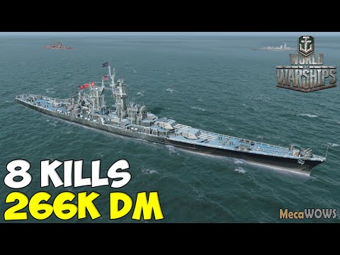 World of WarShips | Alaska | 8 KILLS | 266K Damage - Replay Gameplay 4K 60 fps