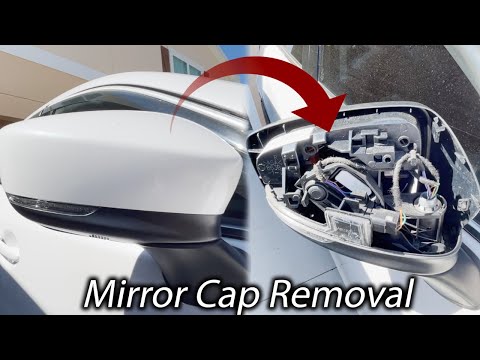 How to remove mirror caps off a 2018 - 2022 Mazda 6 & Wrapping them Black