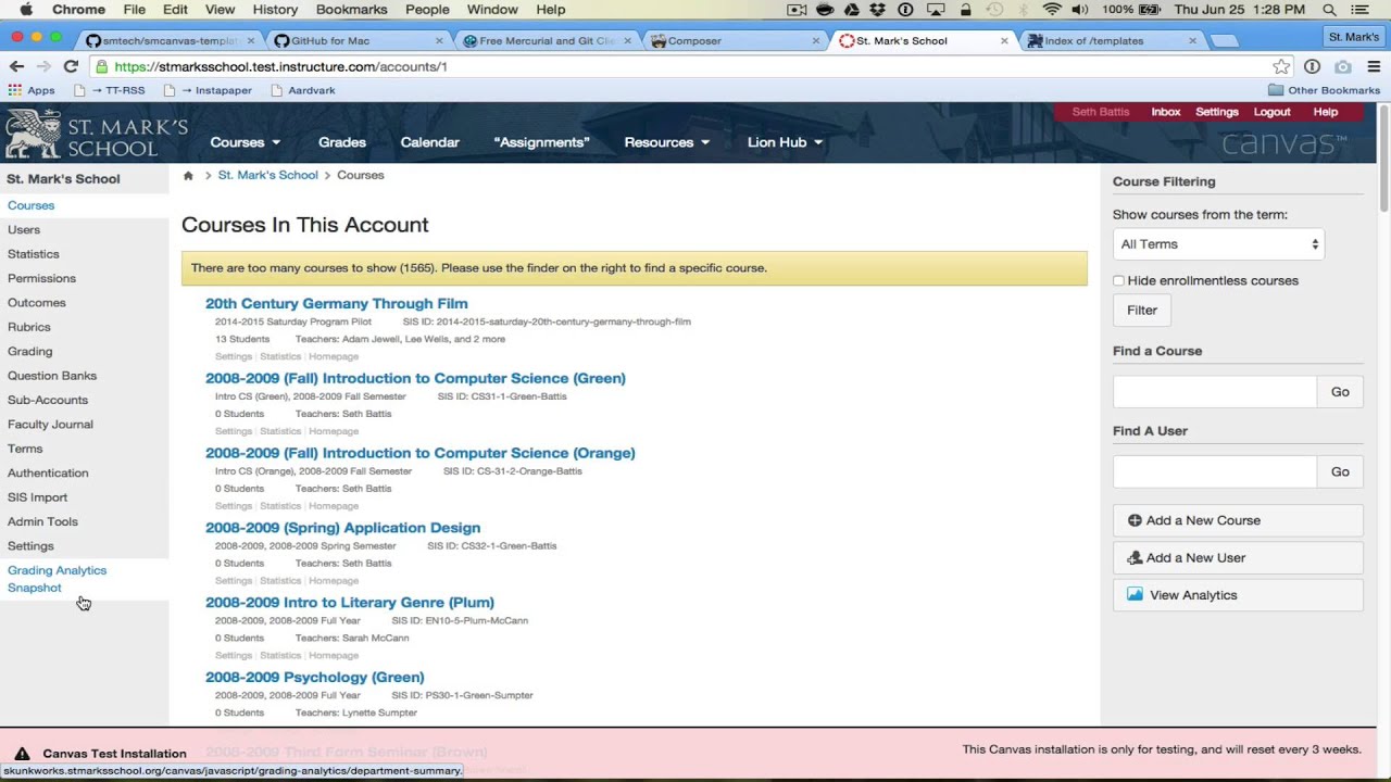 Github → Canvas Workflow