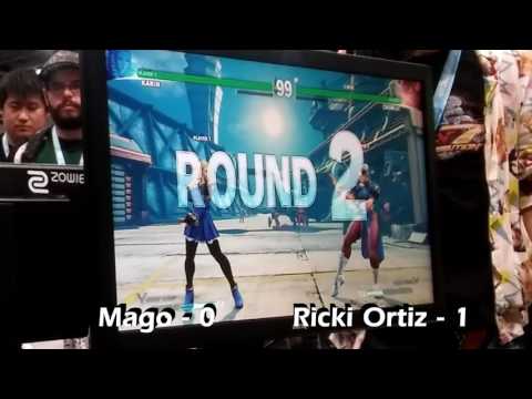 EVO 2016 - Mago ( Karin ) vs Ricki Ortiz ( Chun Li )
