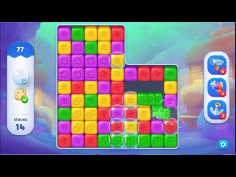 Fishdom Blast Level 77 - NO BOOSTERS GAMEPLAY 🐠 | SKILLGAMING ✔️