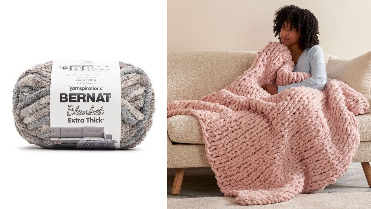 Bernat Blanket Extra Thick Yarn (600g/21.2oz), Yarnspirations in 2023