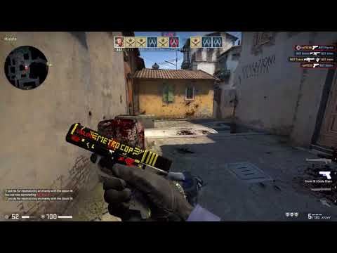 Testing the csgo ws Glock 18  Hacked skin