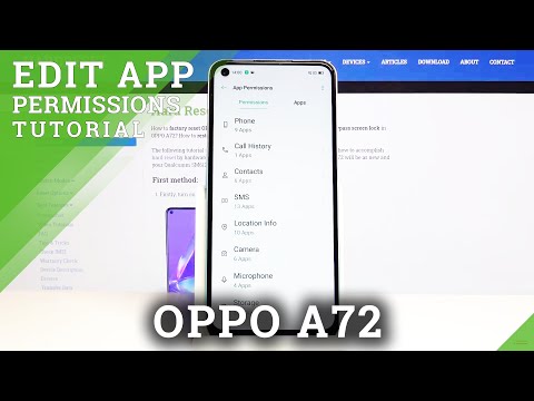 How to Manage Apps Permissions in Oppo A72 - Customize Applications