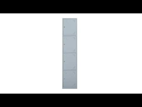 Gray 4 Door Locker Wardrobe Installation Video