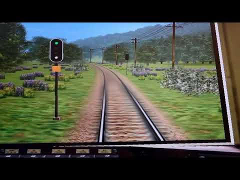 Trainz 2004 Führerstandsmitfahrt auf der Nebenstrecke mit südschwedischen Flair
