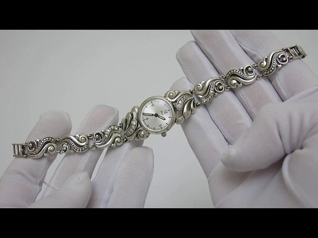 Женские серебряные часы 0600 Видеообзор