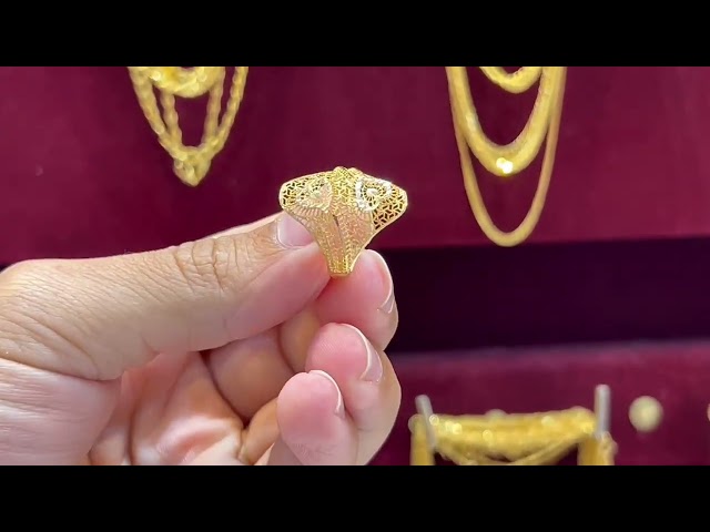 خاتم ذهب عيار 21