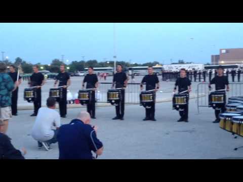 Blue Devils Drumline 2014 in the lot