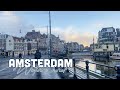 AMSTERDAM LOCKDOWN WINTER IS HERE Ft Rokin Street Walking Tour The Netherlands 4K ULTRA HD
