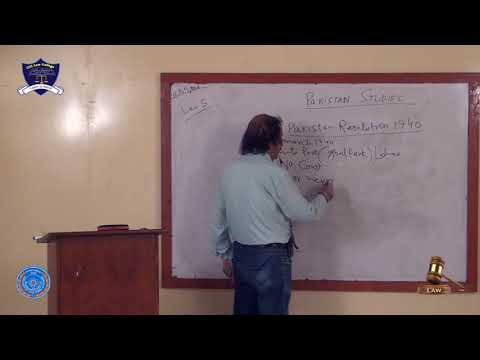 Pakistan Studies Lecture-5 LLB 5 Years Program