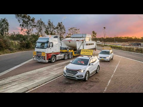Big Boat Transport moving a large boat by road across Australia