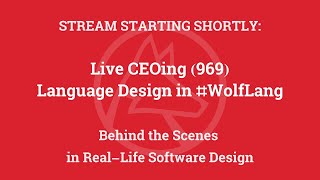 Live CEOing Ep 969: Language Design in Wolfram Language [Graphic Issues]