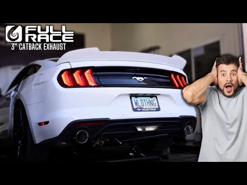 Mustang EcoBoost 3" Cat-Back Exhaust Sound! Full Race