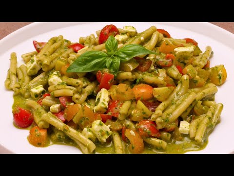 PASTA FREDDA CREMA DI BASILICO POMODORINI E FETA