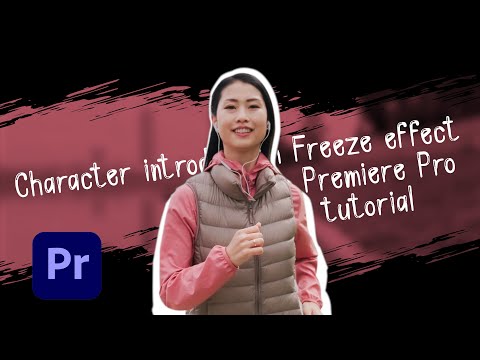Adobe Premiere Pro tutorial | Character introduction Freeze effect