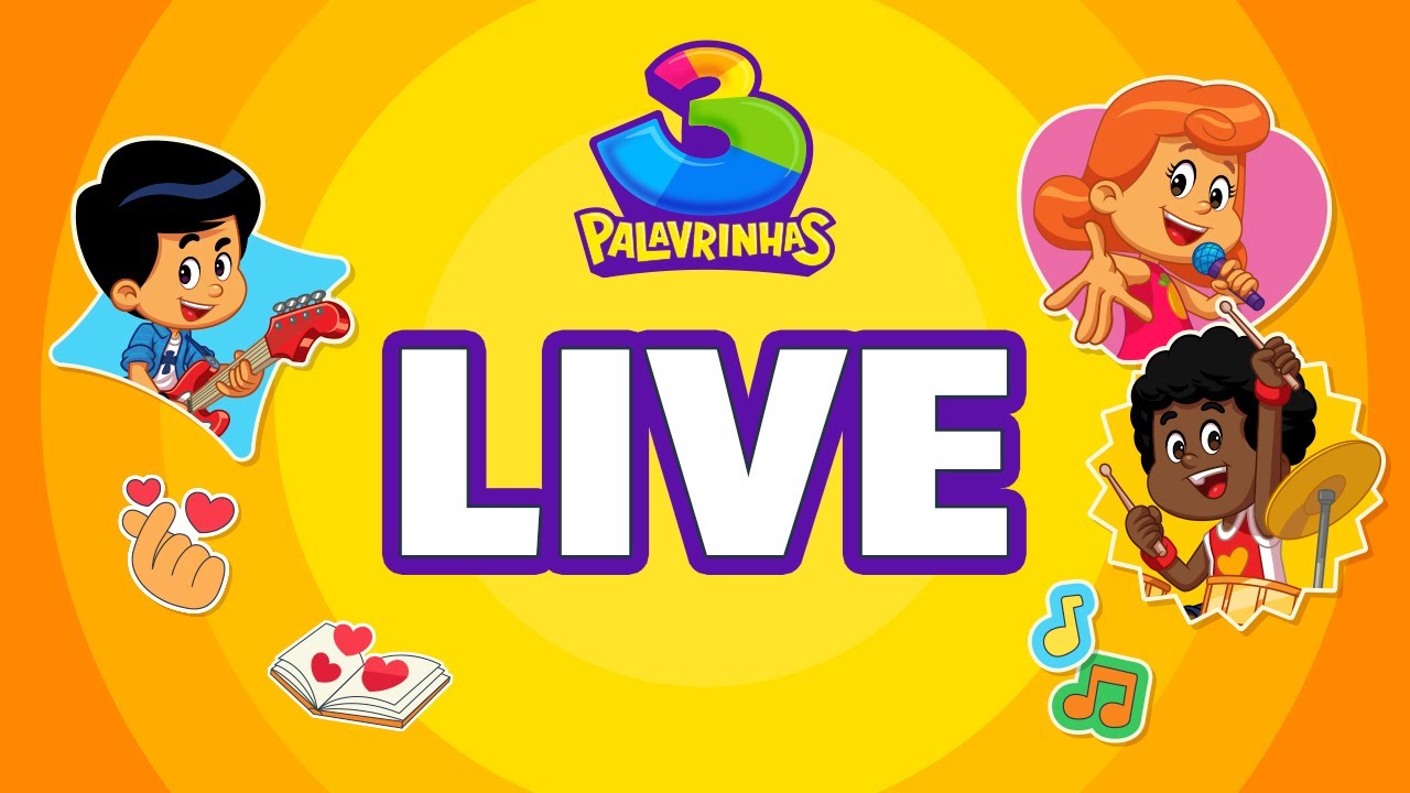 [LIVE] 2025 com 3 Palavrinhas! Conteúdo familiar, educativo e cristão! 🎤🎶🌟
