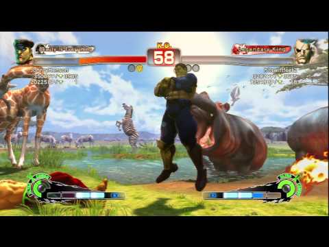 JohnryHenson (M.Bison) Vs hitswiftfeet2 (Sagat) SSF4 AE Ranked Matches - PSN