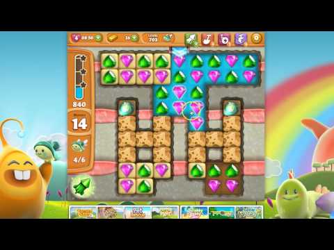 Diamond Digger Saga Level 703 (no boosters or extra moves)