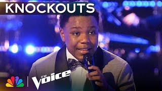 Jaukeem Fortson&#39;s Performance of &quot;God Only Knows&quot; Blows the Coaches Away | The Voice Knockouts | NBC