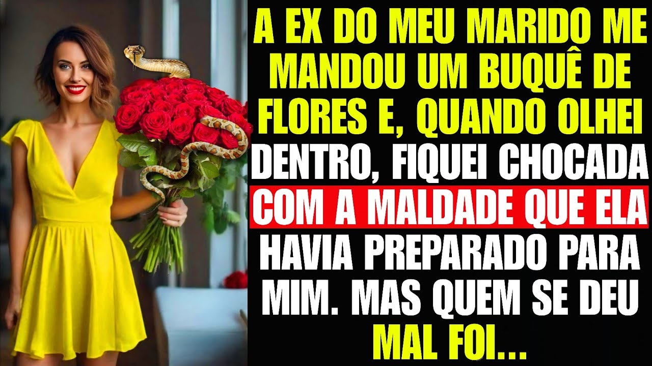 A ex-mulher do meu marido me mandou um buque. Eu GRITEI desesperada quando vi algo dentro...
