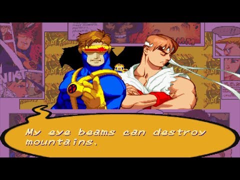 X-Men VS Street Fighter - Cyclops/Ryu - Expert Difficulty Playthrough
