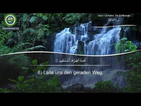 Quran Surah 1 Al-Fatihah (German translation)