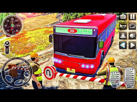 Offroad Road Bus Simulator - Mobile Blue Coach Car Driver - Best Android GamePlay