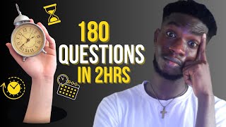 How to Answer The Jamb 180 questions in 2HRS | Step-By-Step Guide