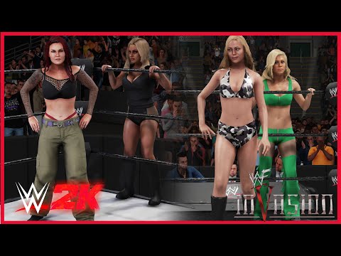 WWE 2K19: Lita & Trish Stratus vs Stacy Keibler & Torrie Wilson | Invasion 2001