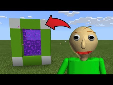How To Make a Portal to the BALDIS Dimension in MCPE (Minecraft PE)