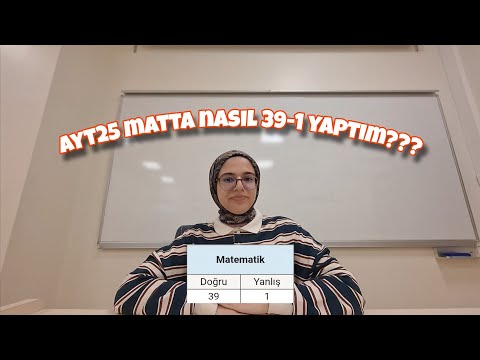 ayt25'te nasil 39-1 ayt matematik yaptim? kosun izleyin!!! #yks #yks25 #yks26 #ayt #aytmatematik
