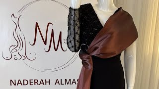 فستان أسود طويل يناسب المناسبات الرسمية