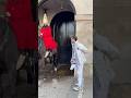 Female Guard Say Step Outside The White Line Tourist Buckinghampalace History Travel Royalguards