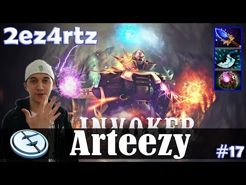 Arteezy - Invoker MID | 2ez4rtz | Dota 2 Pro Top MMR Gameplay #17