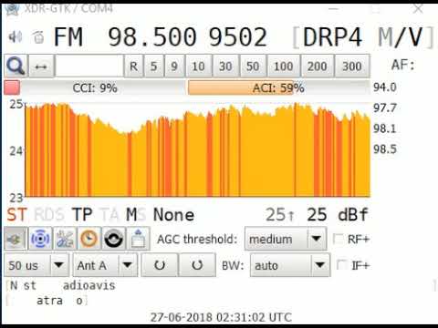 Tropo reception of Danmarks Radio P4 from Kalsgårdvej - 0200 hrs - 27th June 2018