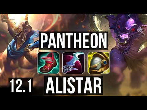 PANTHEON & Sivir vs ALISTAR & Caitlyn (SUP) | Rank 6 Panth, Godlike | NA Grandmaster | 12.1