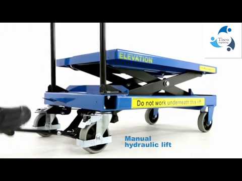 iNTRODUCING  Scissors Lifting Trolley #scissorslifttrolley lift Trolleys and hydraulic lifter Truck