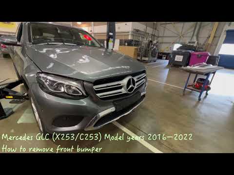 Mercedes GLC 2016-2022 How to remove front bumper (X253/C253)
