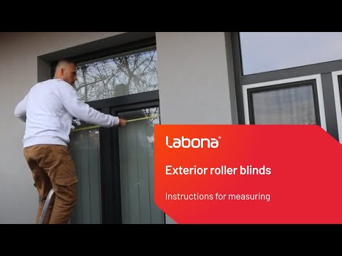 Instructions for measuring exterior roller blinds