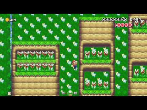 3-1 Piranha Plant Jungle by †πσαнț1ď† 一SUPER MARIO MAKER一 No Commentary 1AQ