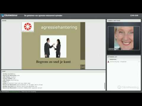 Webinar 9 okt 2014: De geheimen van agressie reducerend optreden