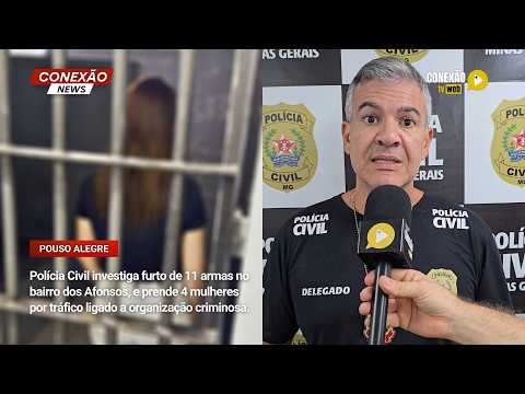 Vídeo: Polícia Civil investiga furto de 11 armas no bairro dos Afonsos, e prende 4 mulheres por tráfico ligado a organização criminosa.