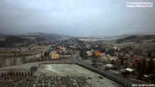 preview picture of video 'Czaszyn TimeLapse - widok na miejscowosc. Bieszczady timelapse -  26.12.2014.'