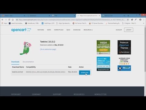 Tawk.to FREE Messenger for OpenCart 3.0.3.1 | Installation Process